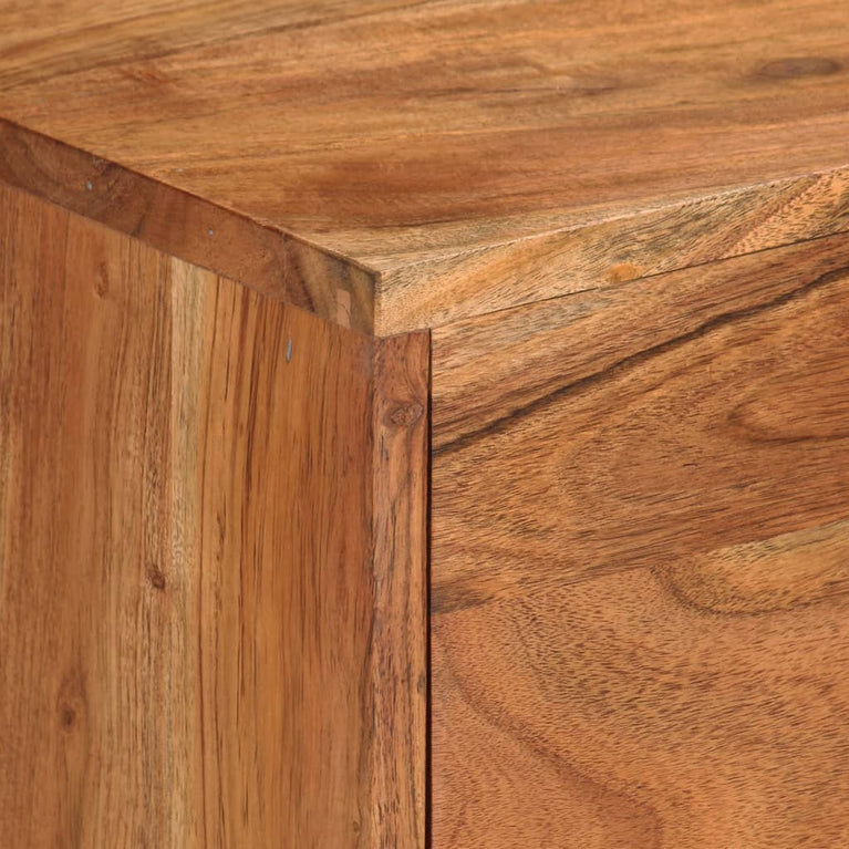 Tv-meubel 110x30x50 cm massief acaciahout honingbruin en grijs MeubelReus