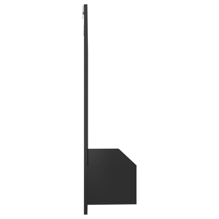 Tv-wandmeubel 102x23,5x90 cm spaanplaat hoogglans zwart MeubelReus