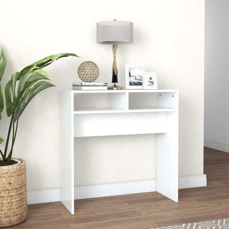 Wandtafel 78x30x80 cm spaanplaat wit MeubelReus
