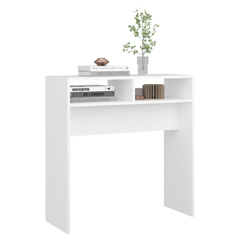 Wandtafel 78x30x80 cm spaanplaat wit MeubelReus