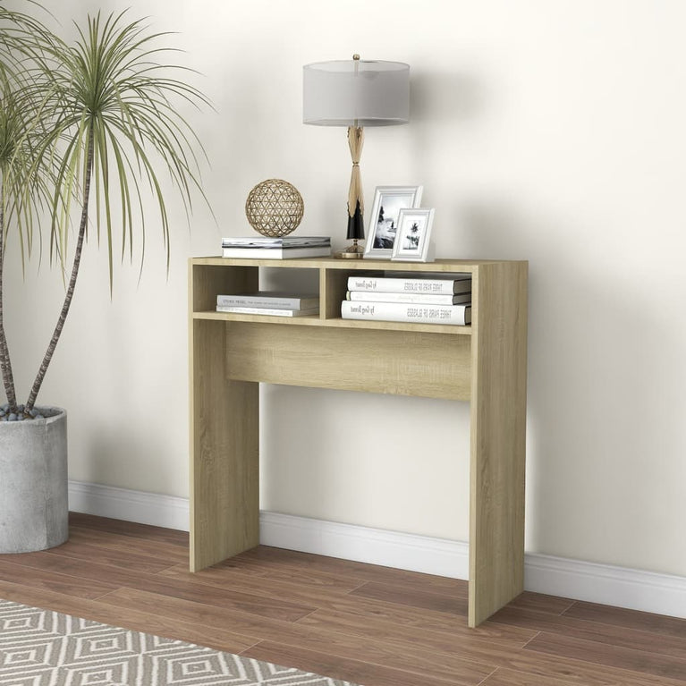 Wandtafel 78x30x80 cm spaanplaat sonoma eikenkleurig MeubelReus