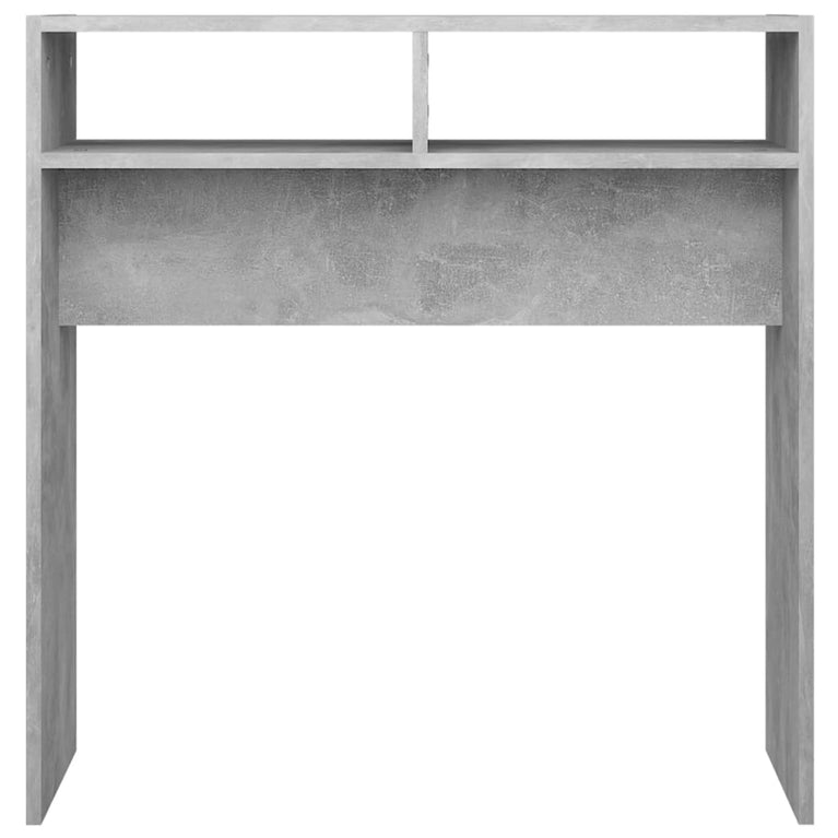 Wandtafel 78x30x80 cm spaanplaat betongrijs MeubelReus