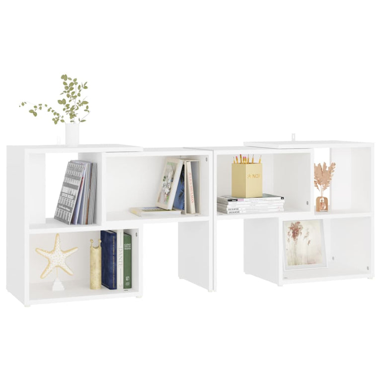 Tv-meubel 104x30x52 cm bewerkt hout wit MeubelReus