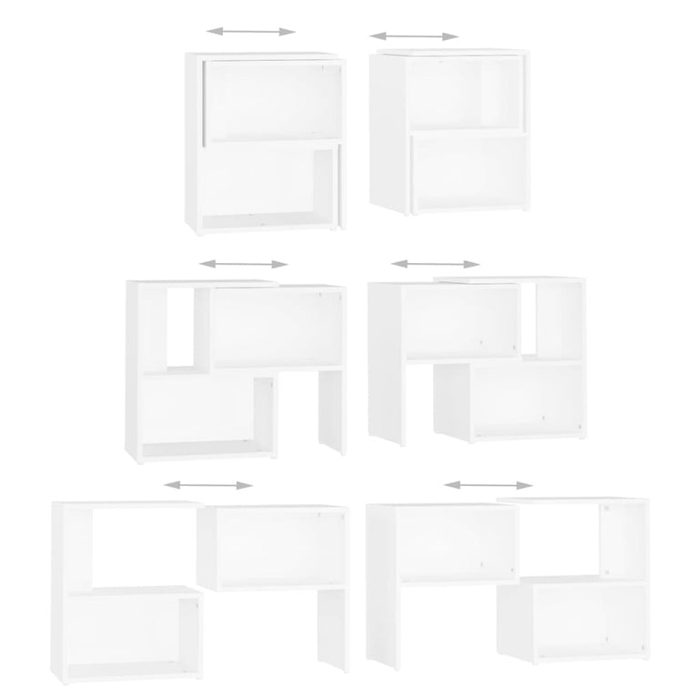 Tv-meubel 104x30x52 cm bewerkt hout wit MeubelReus