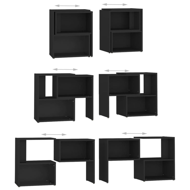 Tv-meubel 104x30x52 cm spaanplaat zwart MeubelReus