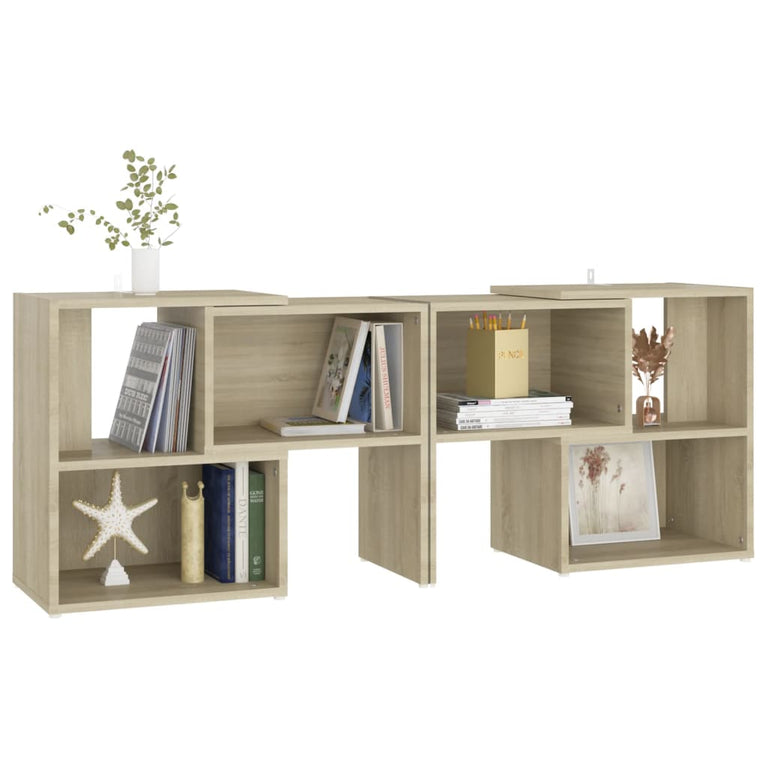Tv-meubel 104x30x52 cm spaanplaat sonoma eikenkleurig MeubelReus