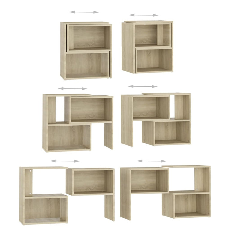 Tv-meubel 104x30x52 cm spaanplaat sonoma eikenkleurig MeubelReus