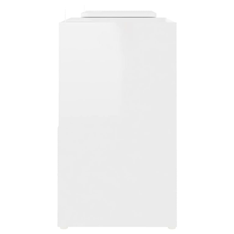 Tv-meubel 104x30x52 cm spaanplaat hoogglans wit MeubelReus