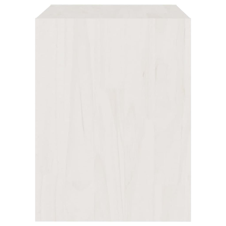 Nachtkastje 40x30,5x40 cm massief grenenhout wit MeubelReus