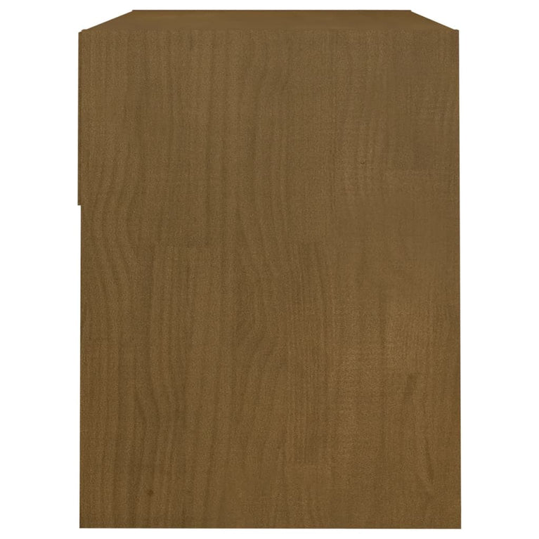 Nachtkastje 40x31x40 cm massief grenenhout honingbruin MeubelReus