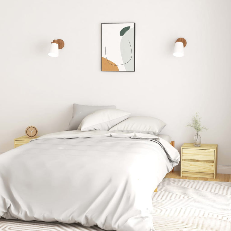 Nachtkastjes 2 st 40x30,5x35,5 cm massief grenenhout MeubelReus