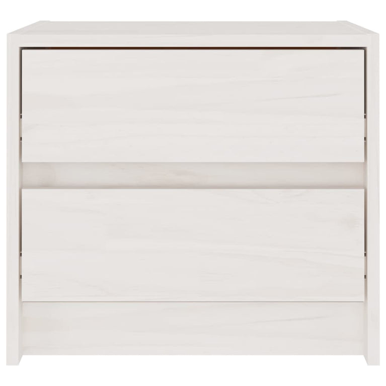 Nachtkastjes 2 st 40x30,5x35,5 cm massief grenenhout wit MeubelReus