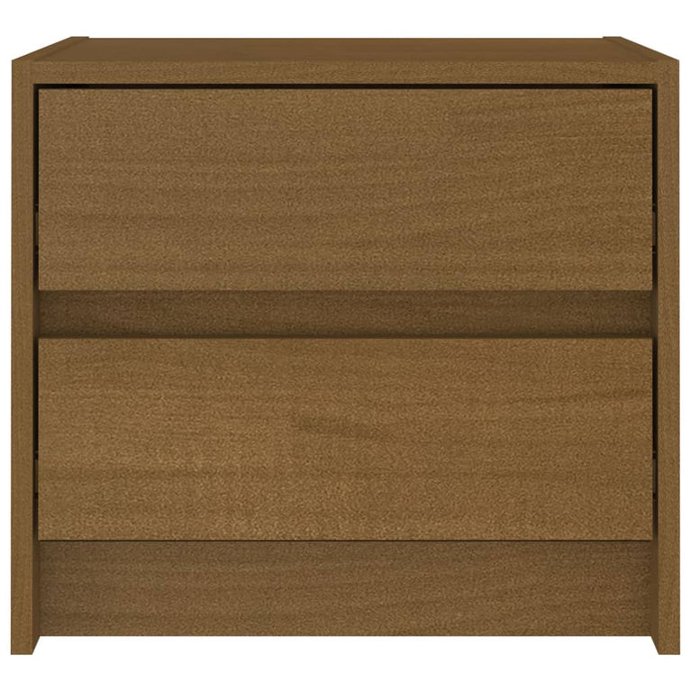 Nachtkastje 40x30,5x35,5 cm massief grenenhout honingbruin MeubelReus