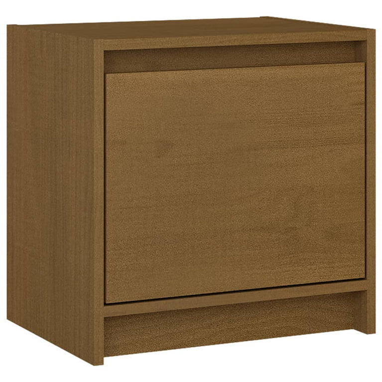 Nachtkastje 40x30,5x40 cm massief grenenhout honingbruin MeubelReus