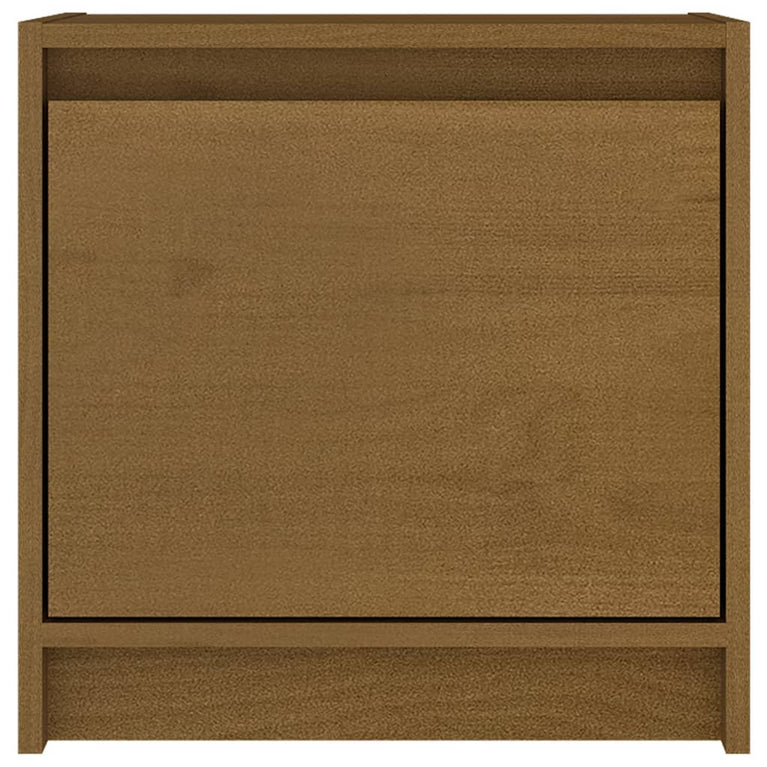 Nachtkastje 40x30,5x40 cm massief grenenhout honingbruin MeubelReus