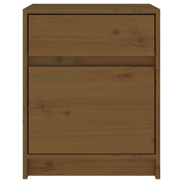 Nachtkastjes 2 st 40x31x50 cm massief grenenhout honingbruin MeubelReus
