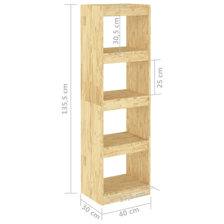 Boekenkast / kamerscherm 40x30x135,5 cm massief grenenhout MeubelReus