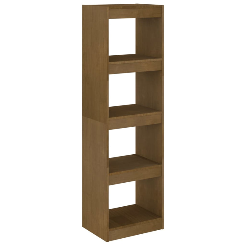 Boekenkast/kamerscherm 40x30x135,5 cm grenenhout honingbruin MeubelReus