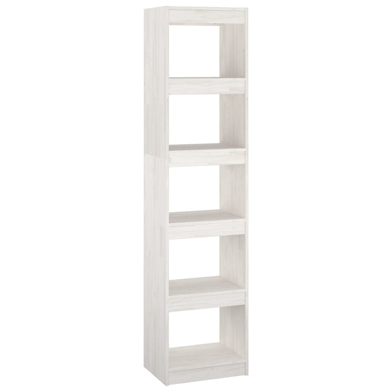 Boekenkast/kamerscherm 40x30x167,5 cm massief grenenhout wit MeubelReus