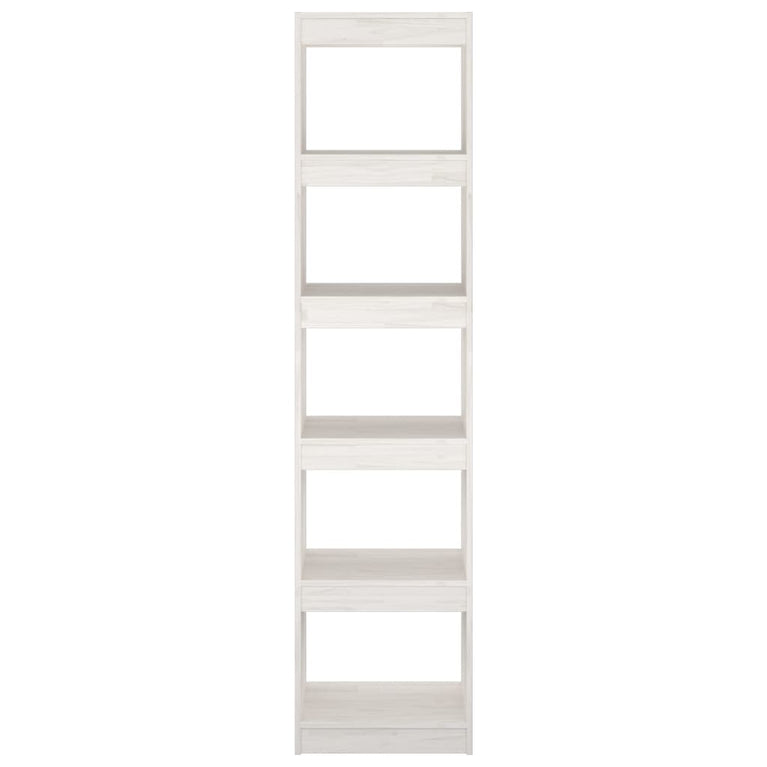 Boekenkast/kamerscherm 40x30x167,5 cm massief grenenhout wit MeubelReus