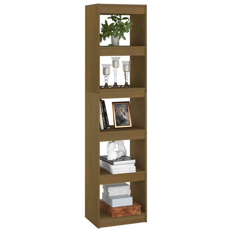 Boekenkast/kamerscherm 40x30x167,5 cm grenenhout honingbruin MeubelReus