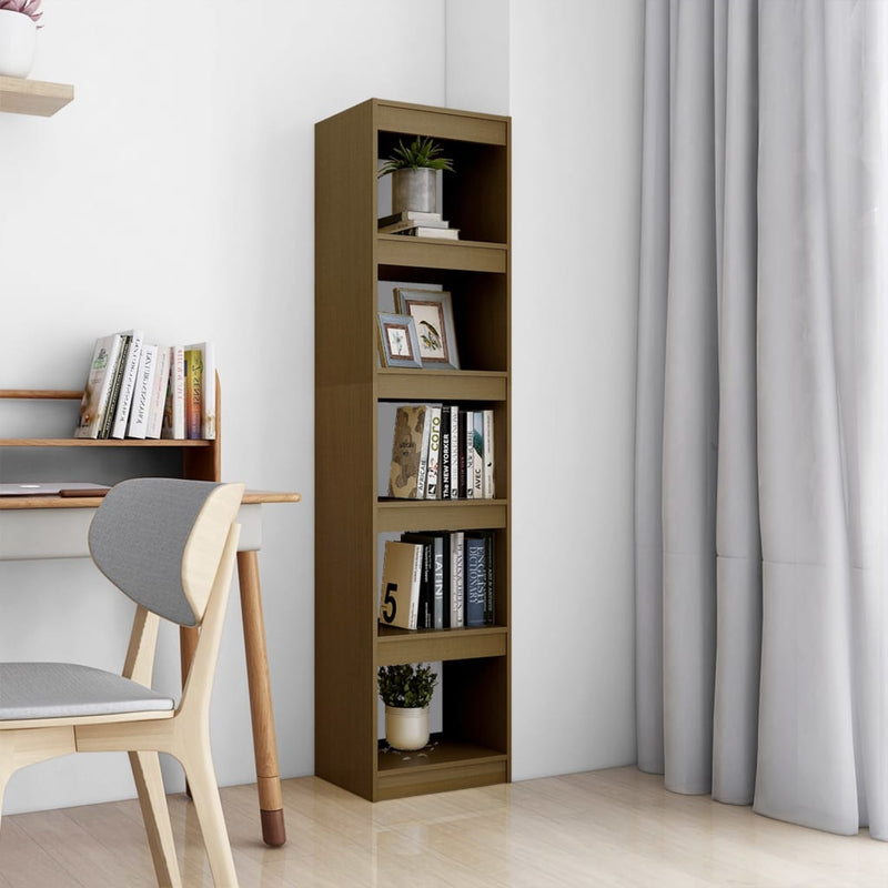 Boekenkast/kamerscherm 40x30x167,5 cm grenenhout honingbruin MeubelReus