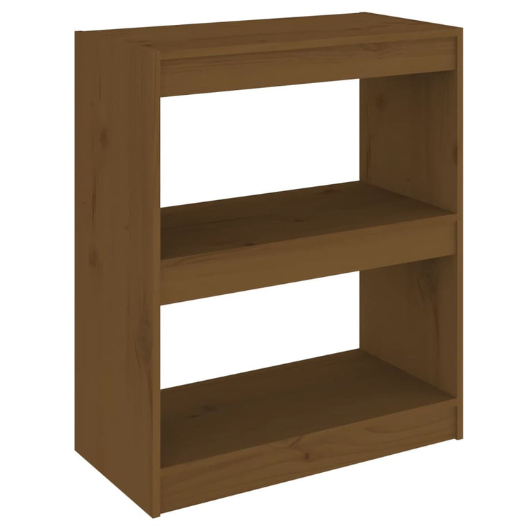 Boekenkast/kamerscherm 60x30x71,5 cm grenenhout honingbruin MeubelReus