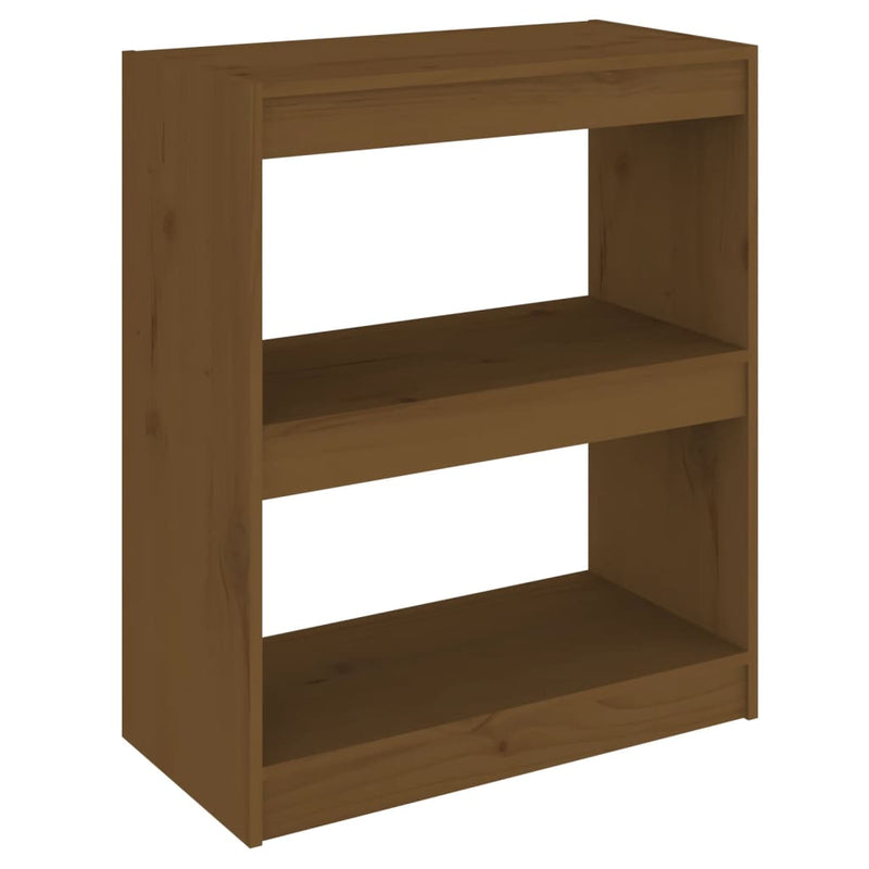Boekenkast/kamerscherm 60x30x71,5 cm grenenhout honingbruin MeubelReus