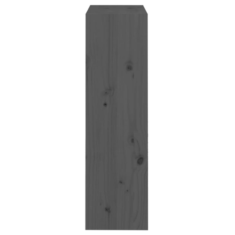 Boekenkast/kamerscherm 60x30x103,5 cm massief grenenhout grijs MeubelReus