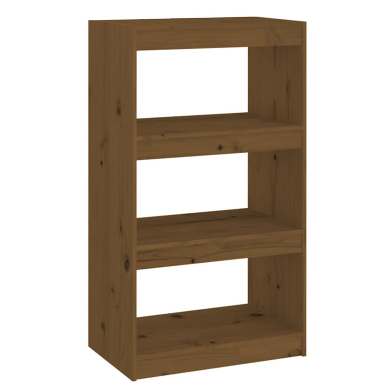 Boekenkast/kamerscherm 60x30x103,5 cm grenenhout honingbruin MeubelReus