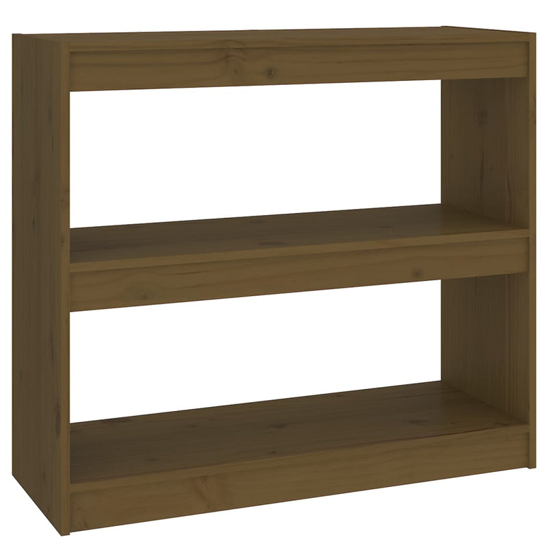 Boekenkast/kamerscherm 80x30x71,5 cm grenenhout honingbruin MeubelReus