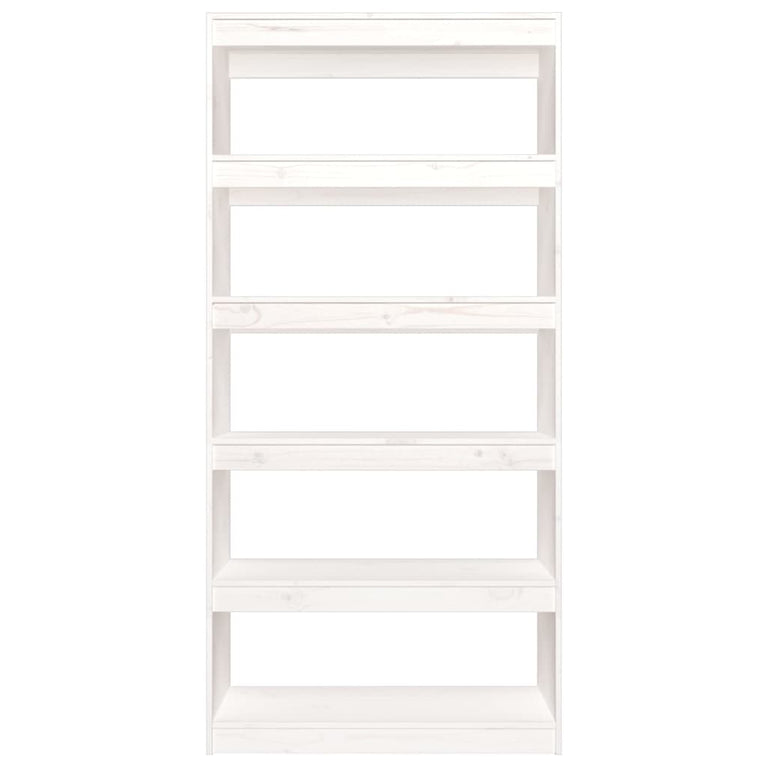 Boekenkast/kamerscherm 80x30x167,4 cm massief grenenhout wit MeubelReus