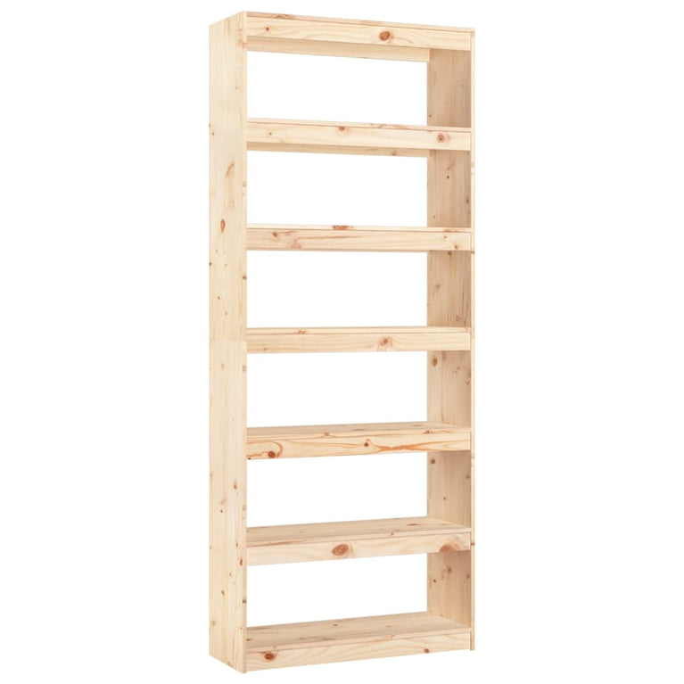 Boekenkast/kamerscherm 80x30x199,5 cm massief grenenhout MeubelReus