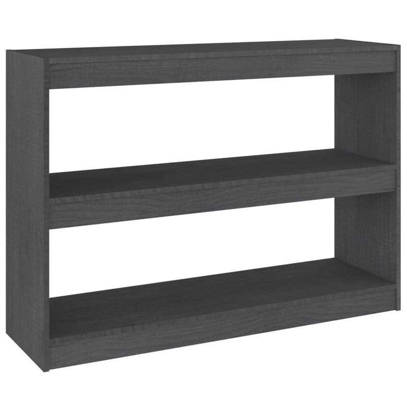 Boekenkast/kamerscherm 100x30x71,5 cm grenenhout grijs MeubelReus