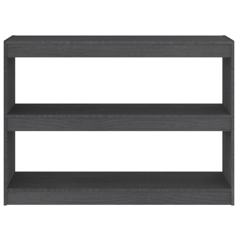 Boekenkast/kamerscherm 100x30x71,5 cm grenenhout grijs MeubelReus