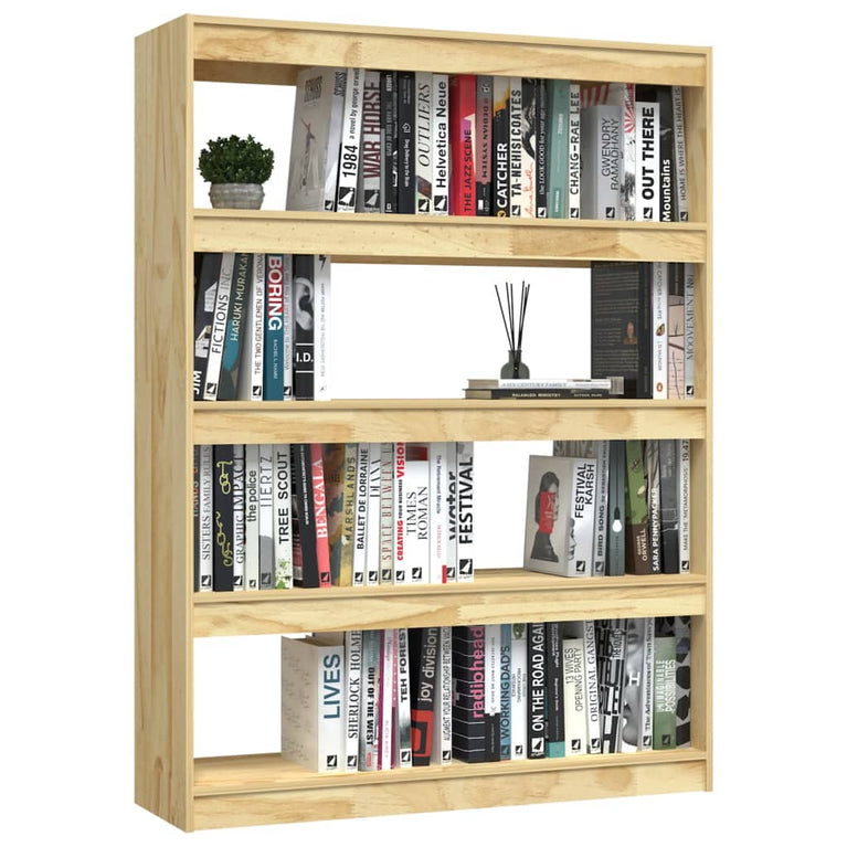 Boekenkast / kamerscherm 100x30x135,5 cm massief grenenhout MeubelReus
