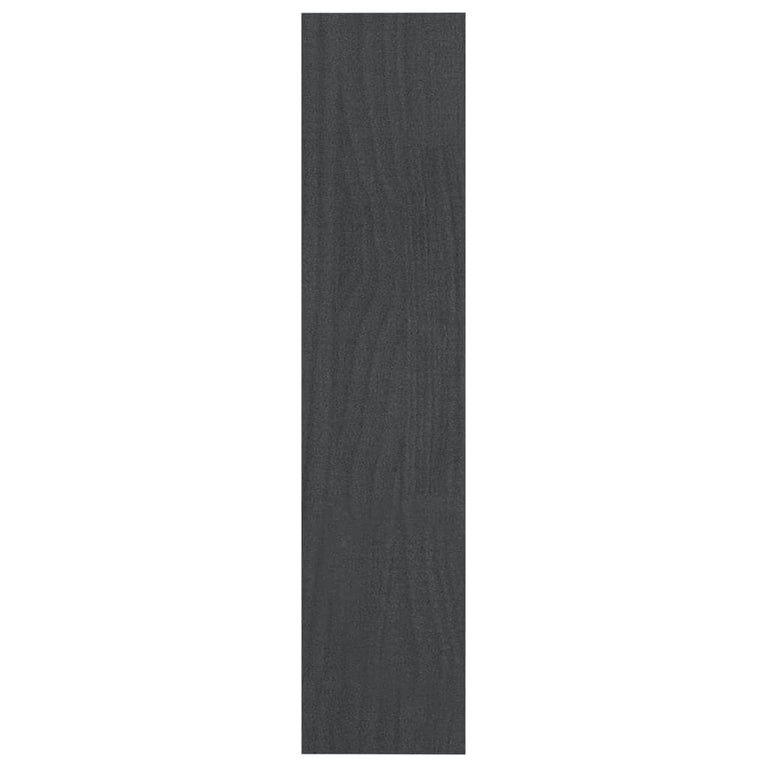 Boekenkast/kamerscherm 100x30x135,5 cm massief grenenhout grijs MeubelReus