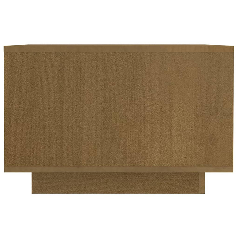 Salontafel 50x50x33,5 cm massief grenenhout honingbruin MeubelReus