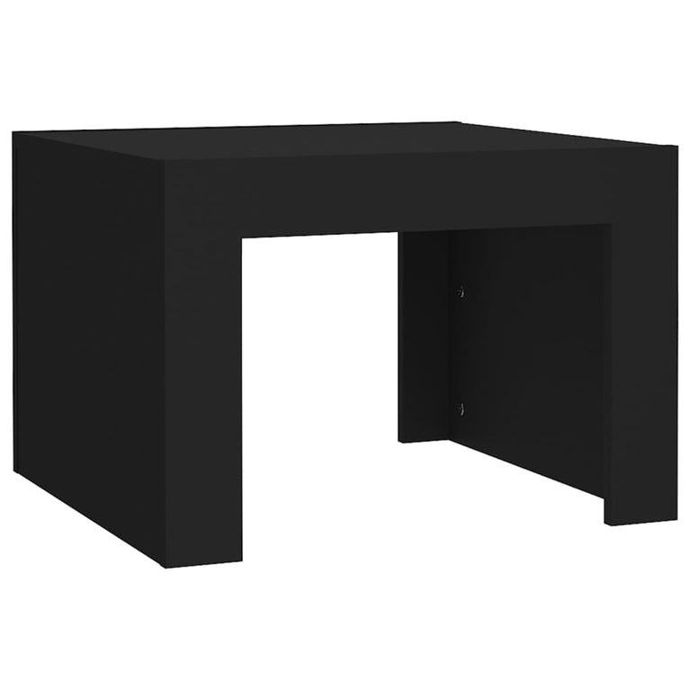 Salontafel 50x50x35 cm spaanplaat zwart