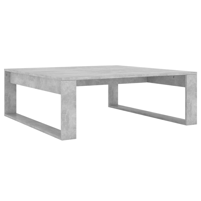 Salontafel 100x100x35 cm spaanplaat betongrijs