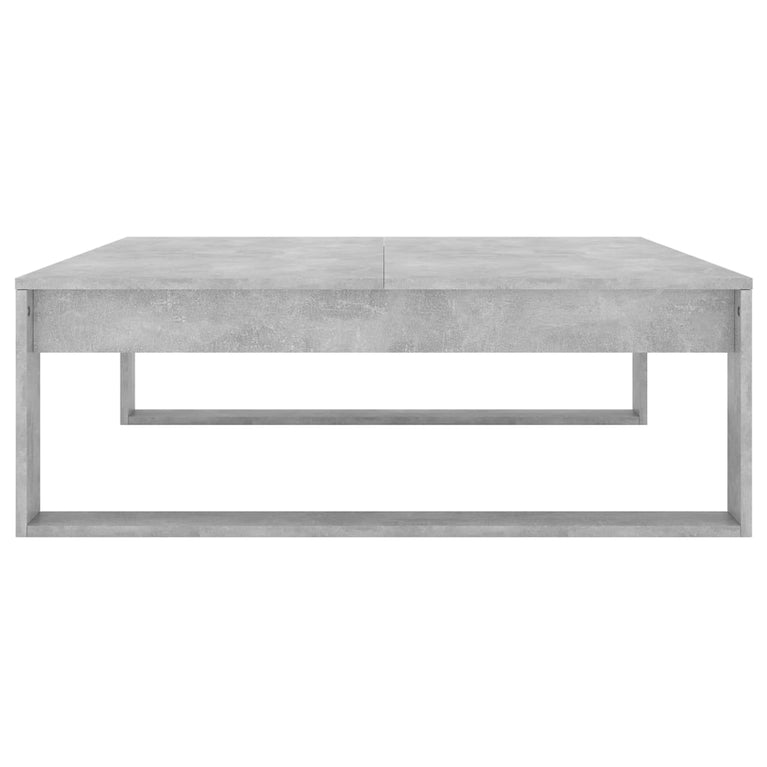 Salontafel 100x100x35 cm spaanplaat betongrijs