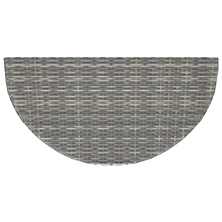 Tuintafel 100x50x75 cm poly rattan grijs MeubelReus