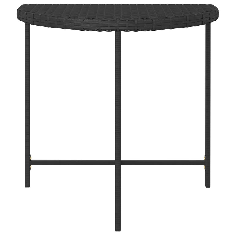 Tuintafel 80x50x75 cm poly rattan zwart MeubelReus