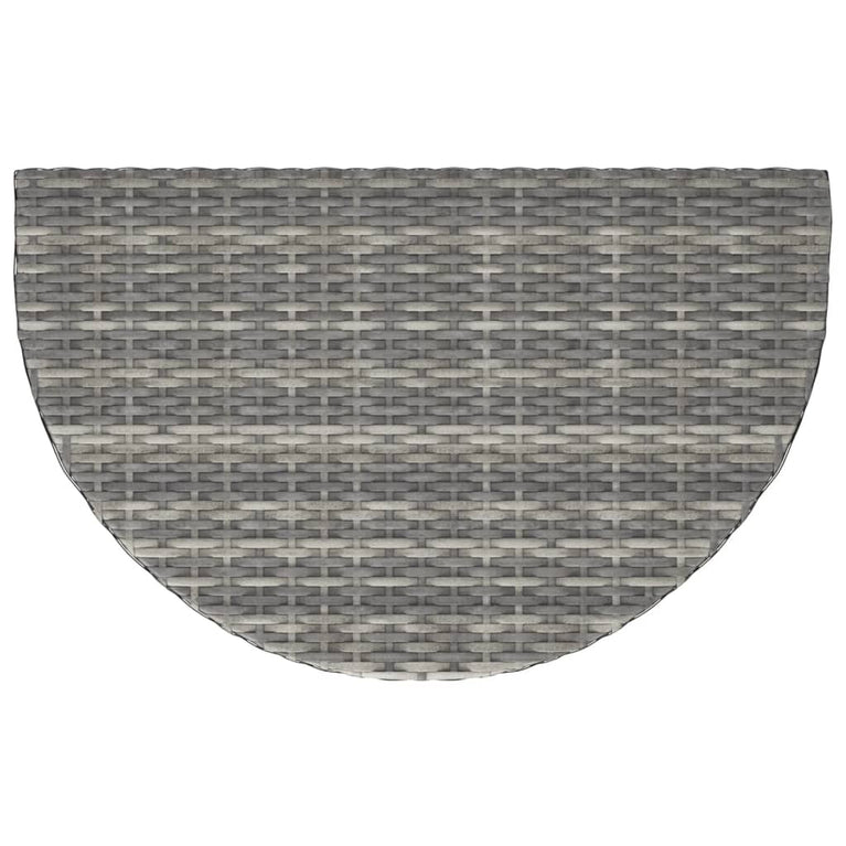 Tuintafel 80x50x75 cm poly rattan grijs MeubelReus