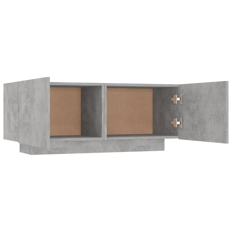 Nachtkastje 100x35x40 cm spaanplaat betongrijs MeubelReus