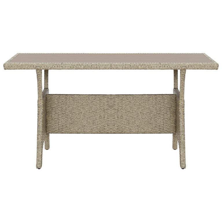 Tuintafel 120x70x66 cm poly rattan grijs MeubelReus
