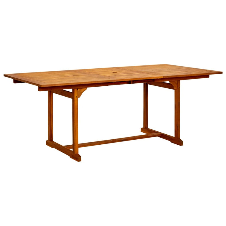 Tuintafel (150-200)x100x75 cm massief acaciahout MeubelReus