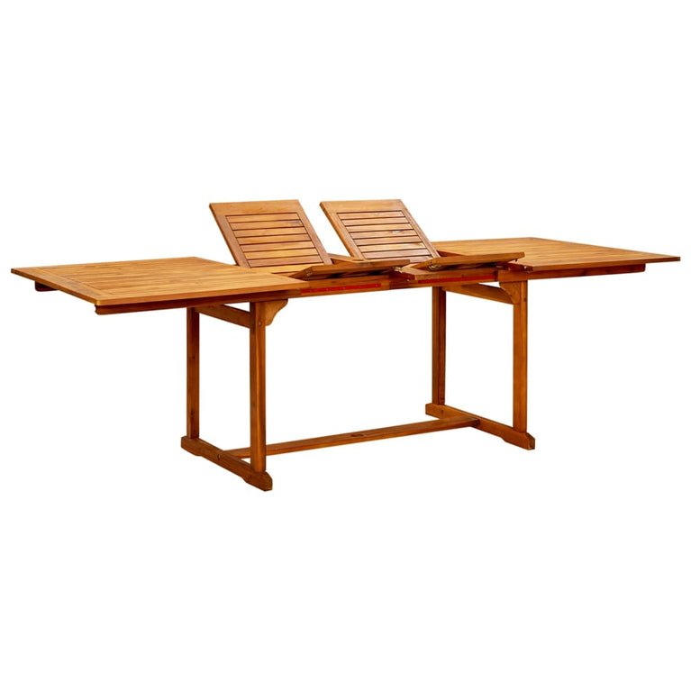 Tuintafel (160-240)x100x75 cm massief acaciahout MeubelReus