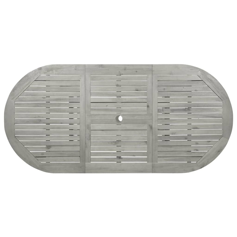 Tuintafel (120-170)x80x75 cm massief acaciahout MeubelReus