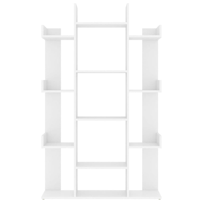 Boekenkast 86x25,5x140 cm bewerkt hout wit MeubelReus